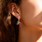 Personalized Romantasy Birthstone Christmas Stocking Earring Christmas Party Gift for Women