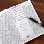 Personalised Watercolour Lines Bible Side Notes Notepad with Text Set of 2 Birthday Baptism Gift for Christian
