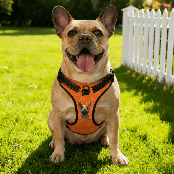 Gepersonaliseerd 3D Cartoon Hond Poot Been Ontwerp Verstelbaar Reflecterend Huisdier Borst Harnas met Naam Huisdierfeest Verjaardagscadeau voor Hondeneigenaren