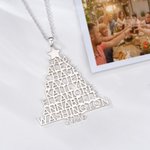 Personlig 2-8 Familienavn Juletre halskjede Smykker Bursdag Jubileum Julegave til familie Bestemor Kvinner