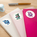 Personalized Cute Christmas Snowman Stickers Labels with Name and Year DIY Gift Decor Christmas Party Favors for Family Kids Friends