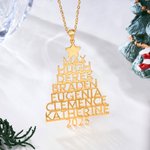 Personlig 2-8 Familienavn Juletre halskjede Smykker Bursdag Jubileum Julegave til familie Bestemor Kvinner