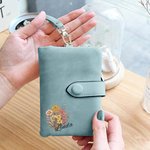 Personalizada Nacimiento Flor Bouquet Tri-Folded Cartera de cuero Cumpleaños Día de la Madre Regalo de Navidad para mamá abuela