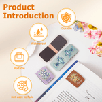 Personalisierte Multi-Flower Cross PU Leder magnetische Lesezeichen Clip mit Namen Weihnachten Geburtstag Geschenk für Bücherwürmer Lesen Liebhaber