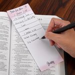 Personalised Watercolour Lines Bible Side Notes Notepad with Text Set of 2 Birthday Baptism Gift for Christian