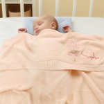 Personalisierte Multi-Color gestickt Geburt Blume weiche Baby-Decke mit Namen Geburtstag Weihnachten Geschenk für Neugeborene Papa Mama