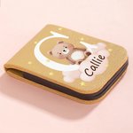 Personalisiertes Magnetisches Lesezeichen mit Namen Initiale und süßem Tiermotiv auf Wolke Geburtstag Weihnachten Geschenk für Kinder Bücherwürmer