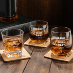 Gepersonaliseerd Vintage Gitaar Anker Whiskeyglazen met Laser Gegraveerde Naam Verjaardag Vaderdag Kerstcadeau voor Opa Papa Whiskey Lover