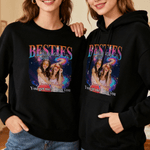 Spersonalizowana koszulka z kapturem Bestie Photo You Get Me I Get You Bluza z kapturem z imieniem Świąteczny prezent rocznicowy dla sióstr przyjaciółek