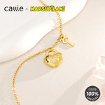Personlig søt Marsupilami silhuett hjerteformet nøkkelanheng armbånd med navn bursdag julegave til henne | Callie × Marsupilami®