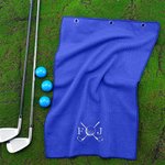 Personligt broderat klassiskt golfelement Absorberande våfflad golfhandduk med hängande klämma Daglig träning Födelsedagspresent för golfspelare som älskar