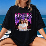 Spersonalizowana koszulka z kapturem Bestie Photo You Get Me I Get You Bluza z kapturem z imieniem Świąteczny prezent rocznicowy dla sióstr przyjaciółek