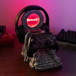 Support LED réglable pour casque et manette avec nom Cadeau d'anniversaire pour les amateurs de jeux vidéo