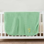 Personalisierte Multi-Color gestickt Geburt Blume weiche Baby-Decke mit Namen Geburtstag Weihnachten Geschenk für Neugeborene Papa Mama