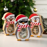 Salvadanaio in legno personalizzato con nome per bambini con cappello da Babbo Natale