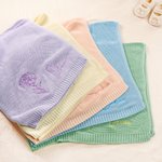 Personalisierte Multi-Color gestickt Geburt Blume weiche Baby-Decke mit Namen Geburtstag Weihnachten Geschenk für Neugeborene Papa Mama