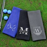 Personligt broderat klassiskt golfelement Absorberande våfflad golfhandduk med hängande klämma Daglig träning Födelsedagspresent för golfspelare som älskar