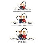 Personalizzato 3D stile Cartoon Character Acrilico LED Luce notturna con nome Home Decor Regalo di San Valentino per la coppia