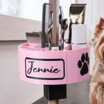Personalized 360° Rotating Pet Grooming Tools Holder for Table Arm 3D Printing Grooming Supplies Organizer Grand Opening Gift for Pet Groomer Owner