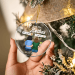 Personalized Me and My Besties Acrylic Hanging Ornament with Name Tree Decoration Christmas Gift for Sisters Besties