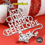 Personlig langhale Marsupilami juletreformet halskjede med navn Julegave til kvinner jenter | Callie × Marsupilami®