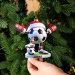 Ornamento natalizio multisport personalizzato in acrilico con nome Regalo di Natale per atleti e allenatori