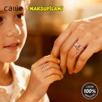 Personalisierte Langschwanz Marsupilami Form Ring mit Namen Jahrestag Geburtstag Weihnachten Geschenk für Frauen Mädchen | Callie × Marsupilami®