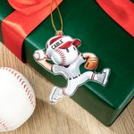 Ornamento natalizio multisport personalizzato in acrilico con nome Regalo di Natale per atleti e allenatori