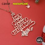 Personlig langhale Marsupilami juletreformet halskjede med navn Julegave til kvinner jenter | Callie × Marsupilami®