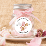 Gepersonaliseerde Baked with Love Zelfklevende Watervaste Stickers met Tekst Cadeau Decor Baking Party Favor voor Kookliefhebber