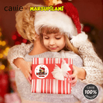 Personalized Christmas Long Tailed Marsupilami Set of 2 Waterproof Stickers Labels with Name Christmas Gift for Family Kids | Callie × Marsupilami®