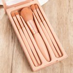 Personalisierte Edelstein Geburt Blume Makeup Pinsel Reise Storage Box Set mit Namen Geburtstag Hochzeit Geschenk für Frauen