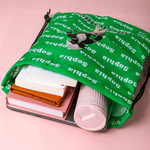 Personalizzato Cartoon Cheerleader impermeabile resistente all'usura Borsa con coulisse con nome della squadra Cheer Practice Senior Night Game Day Regalo per le cheerleader