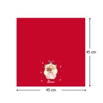 Personalisierte wiederverwendbare Serviette aus 100% Baumwolle mit Weihnachtsengel- oder Christkind-Motiv Weihnachtsgeschenk für Familie Freunde