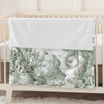 Personalized Retro Style Ocean Animals Soft Throw Blanket with Name Nusery Decor Birthday Baby Shower Christmas Gift for Newborns Kids
