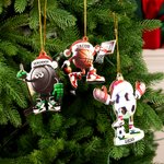 Ornamento natalizio multisport personalizzato in acrilico con nome Regalo di Natale per atleti e allenatori
