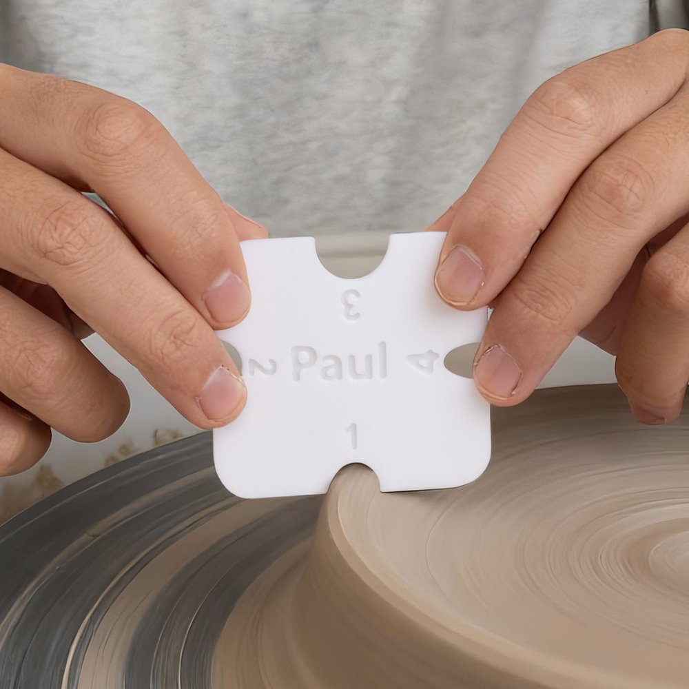 Imprimé 3D personnalisé Nom Poterie Pied Forme de la jante Outil d'utilisation quotidienne Cadeau d'anniversaire pour l'amateur de poterie 3