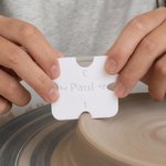 Imprimé 3D personnalisé Nom Poterie Pied Forme de la jante Outil d'utilisation quotidienne Cadeau d'anniversaire pour l'amateur de poterie 3