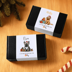 Coffret cadeau de Noël personnalisé pour chien avec nom Cadeau de Noël pour propriétaire de chien