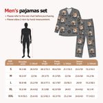 Personalised Cute Paw 1-5 Pet Face Photo Avatar Long-Sleeved Pyjamas Set with Name Birthday Gift for Women Men Pet Lover