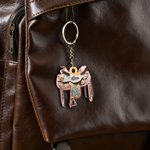 Personalized Horse Saddle Flat Acrylic Keychain with Name Birthday Christmas Gift for Horse Riders Lovers