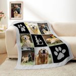 Caro cagnolino, il tuo amore mi avvolge come una coperta calda - Coperta morbida personalizzata con foto del tuo amico a quattro zampe