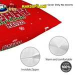 Personlig julgul prickig leopard Marsupilami mjukt kuddöverdrag med namn heminredning julklapp för barn | Callie × Marsupilami®