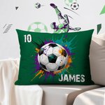 Personalized Splatter Paint Baseball Sports Throw Pillow Cover Home Decor Birthday Game Day Gift for Kids Ball Lovers