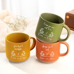 Personalized I Wish You Lived Next Door Love House 12 oz Ceramic Coffee Mug with Engraved Name Christmas Birthday Gift for Friends Colleagues