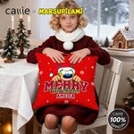 Personlig julgul prickig leopard Marsupilami mjukt kuddöverdrag med namn heminredning julklapp för barn | Callie × Marsupilami®