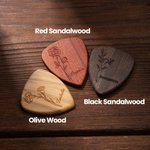 Personalised Engraved Line Birth Flower Wooden Magnetic Guitar Pick Storage Box with Name Anniversary Birthday Gift for Musician Guitar Player