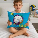 Personalized Splatter Paint Baseball Sports Throw Pillow Cover Home Decor Birthday Game Day Gift for Kids Ball Lovers