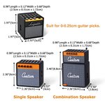 Personalised 3D Printing Retro Guitar Amp Shape Guitar Picks Holder Plectrum Storage Box with Name Birthday Gift for Musician Guitar Player