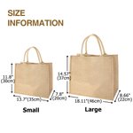 Personalizzato Cartoon Ragazza Donne Nascita Fiore Juta Tote Bag con Nome Compleanno Anniversario Regalo per Lei